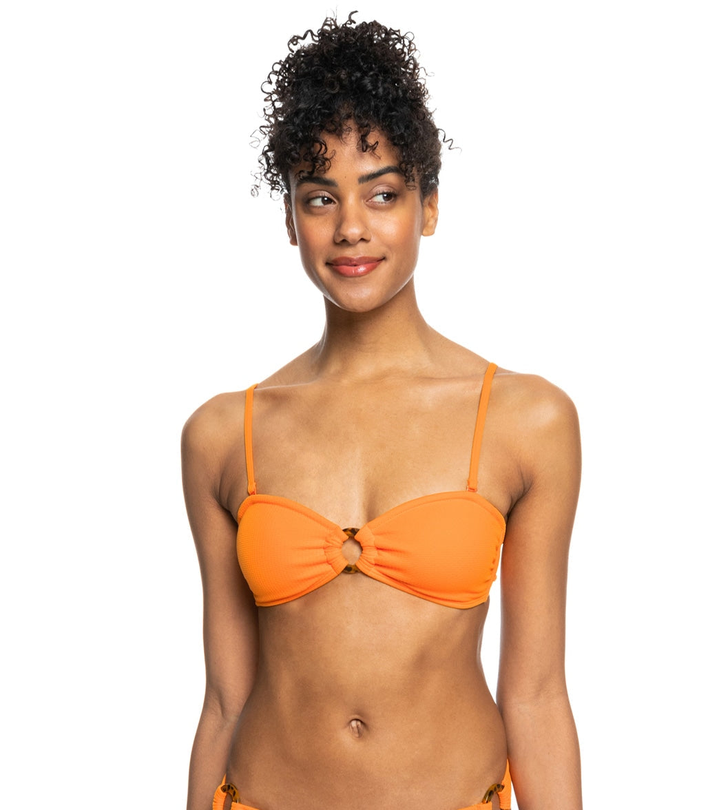 Roxy Women's Color Jam SD Bandeau Bikini Top