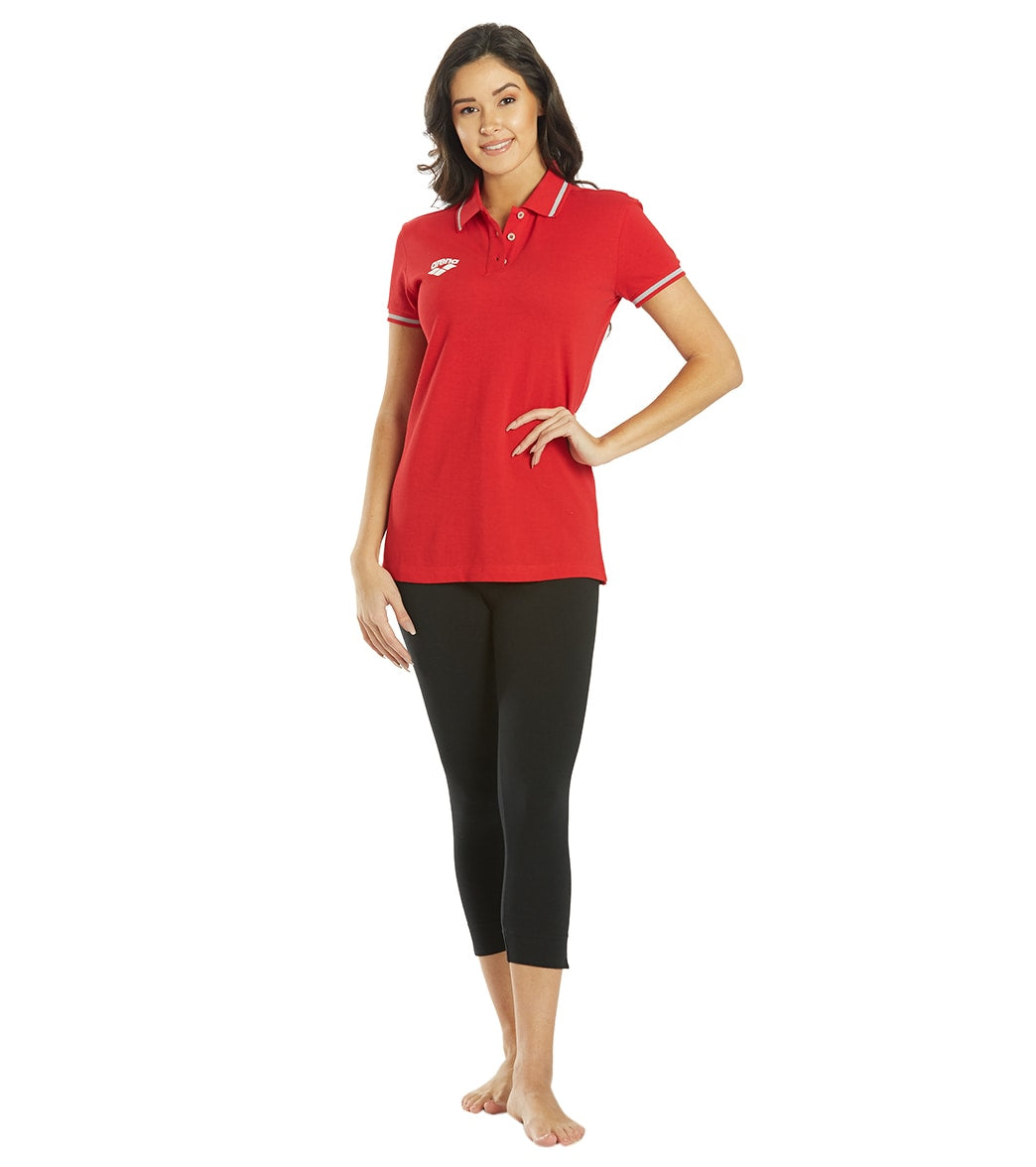 Arena Women's Team Line Short Sleeve Polo