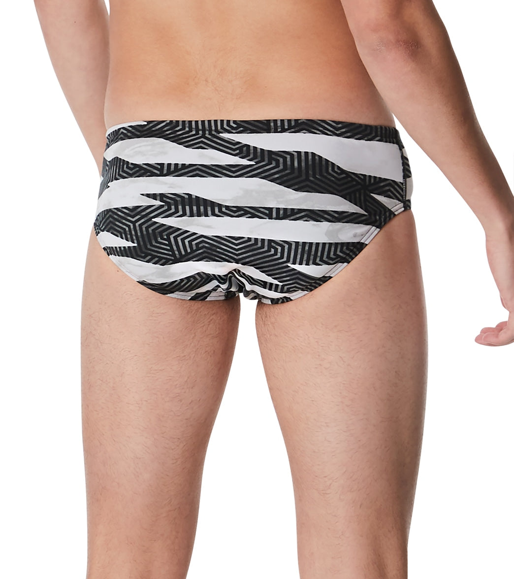 Speedo Men's Contort Stripes Brief Swimsuit