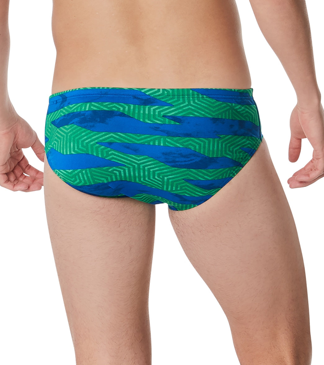 Speedo Men's Contort Stripes Brief Swimsuit