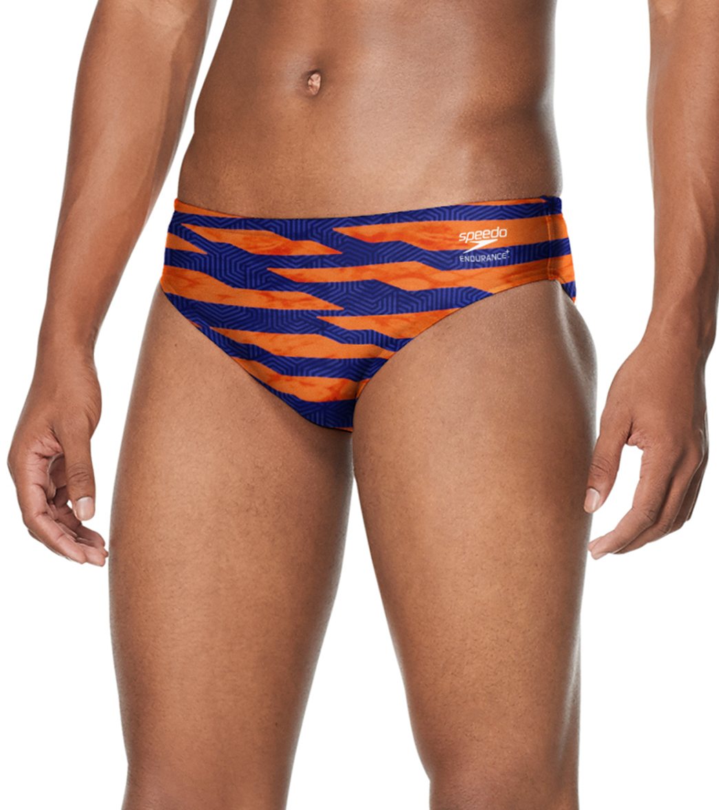 Speedo Men's Contort Stripes Brief Swimsuit