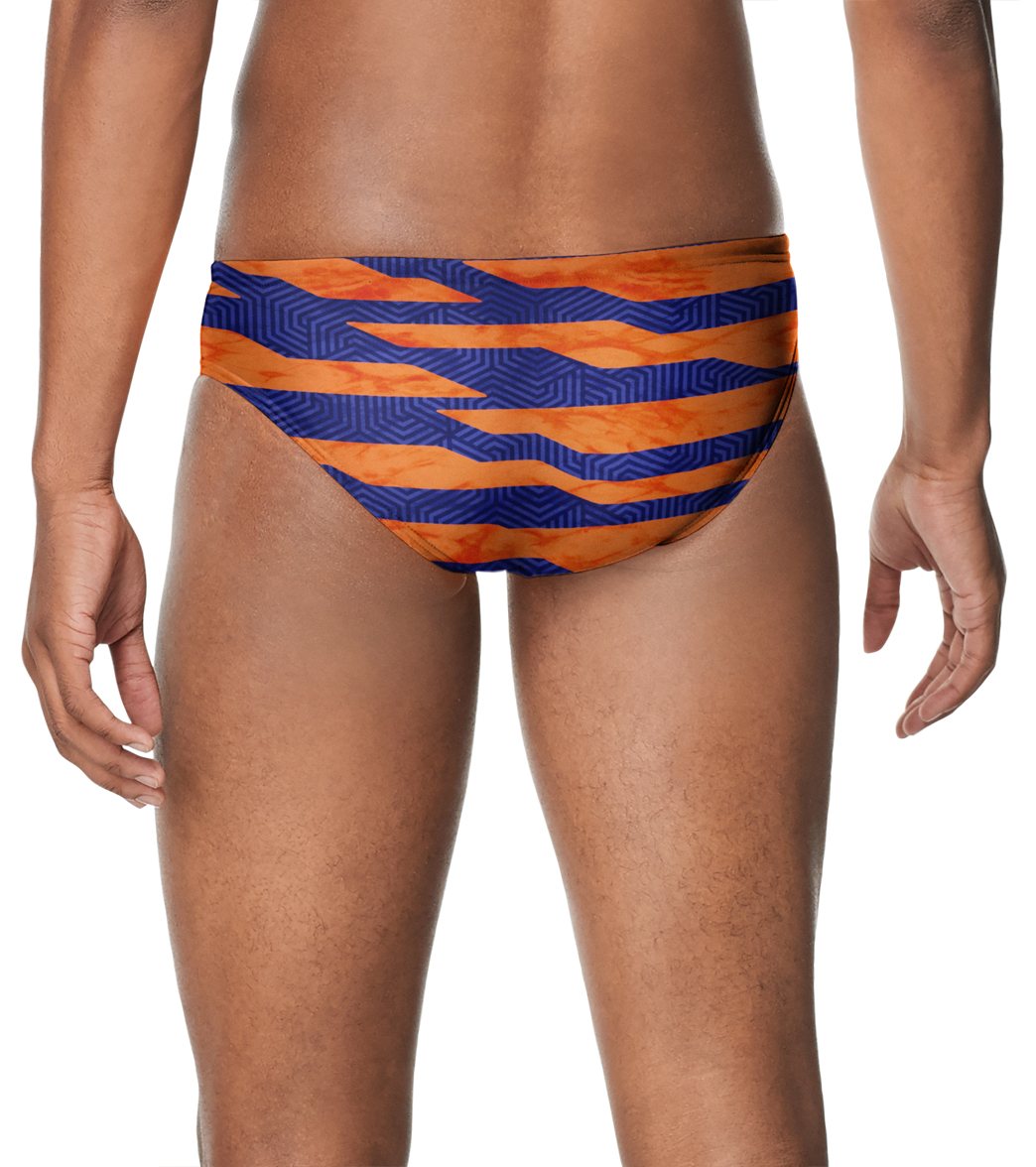 Speedo Men's Contort Stripes Brief Swimsuit