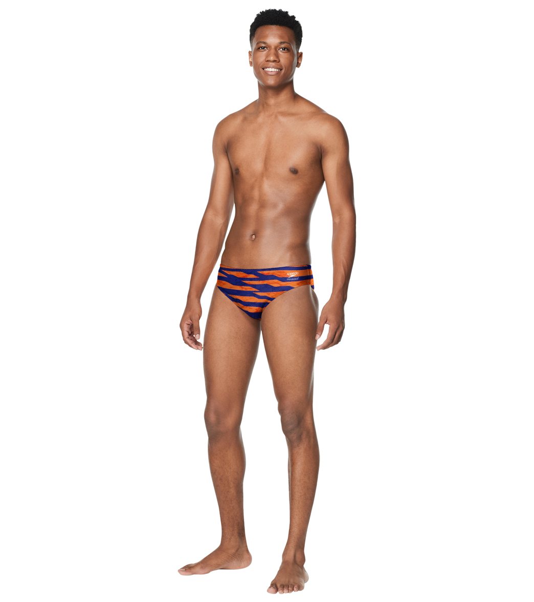 Speedo Men's Contort Stripes Brief Swimsuit