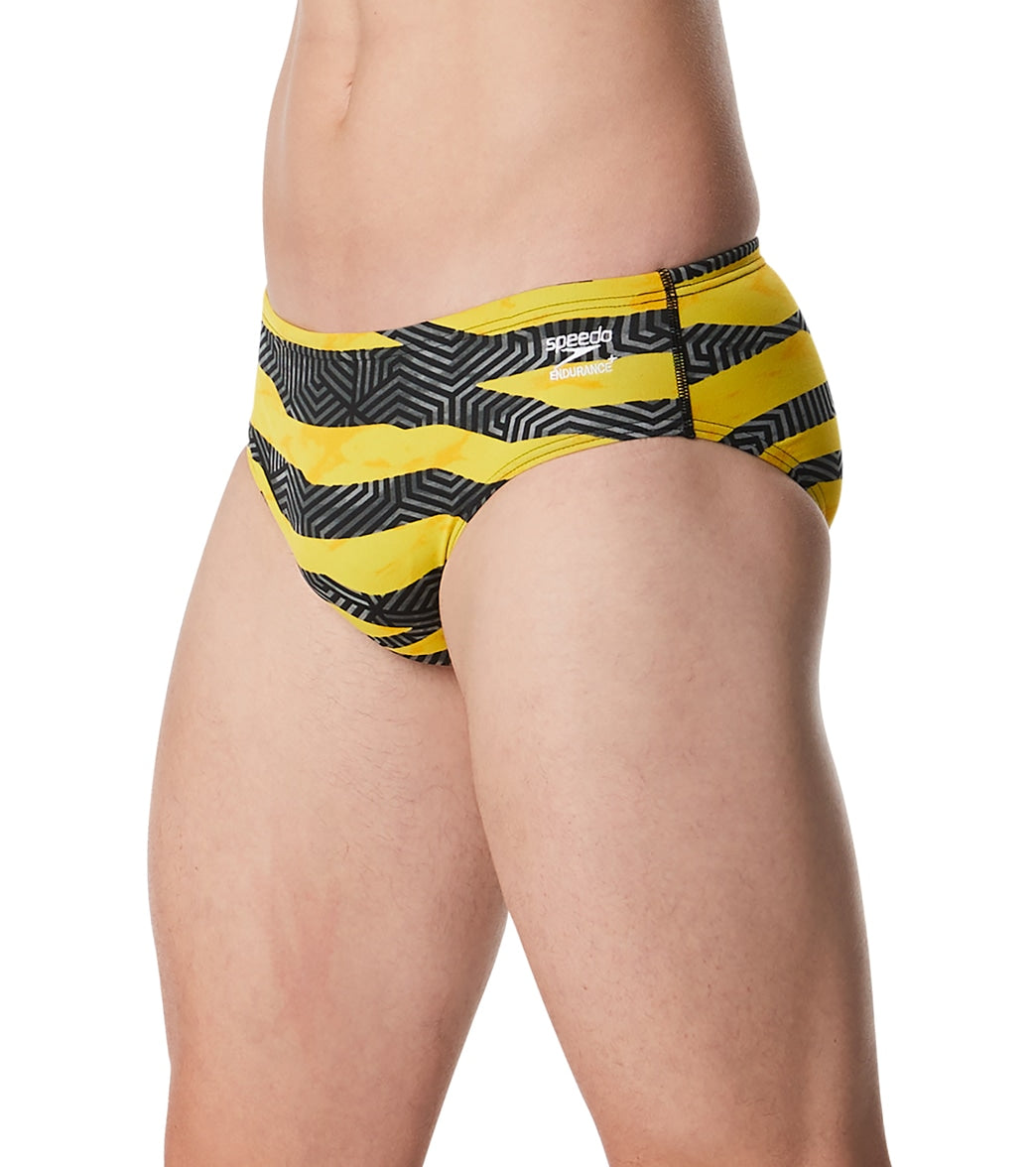 Speedo Men's Contort Stripes Brief Swimsuit
