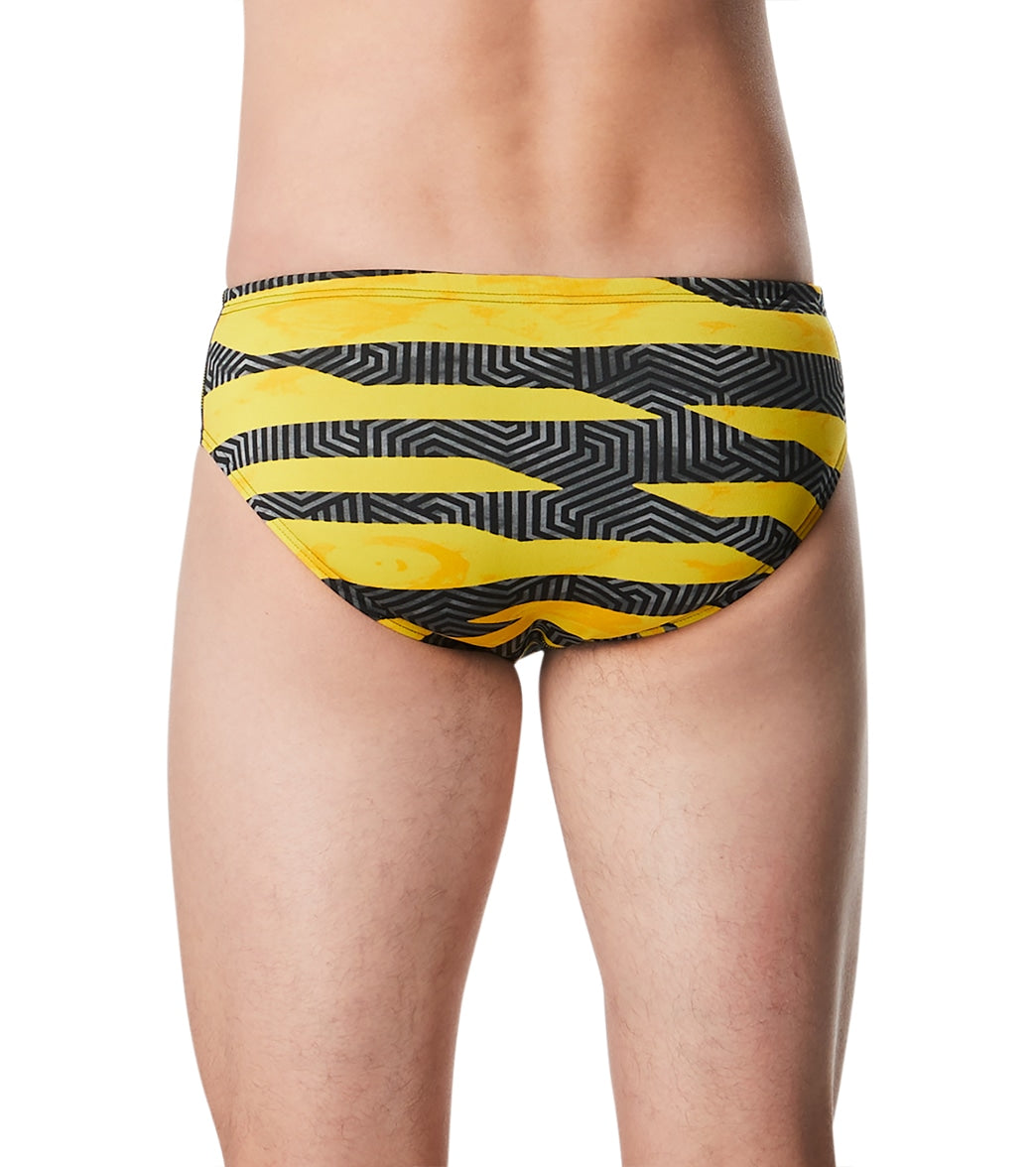 Speedo Men's Contort Stripes Brief Swimsuit