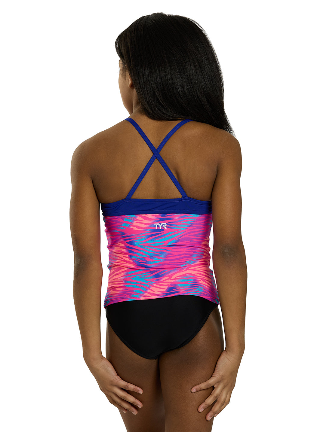 TYR Girls' Dreamland Claire Tankini Top (Little Kid, Big Kid)