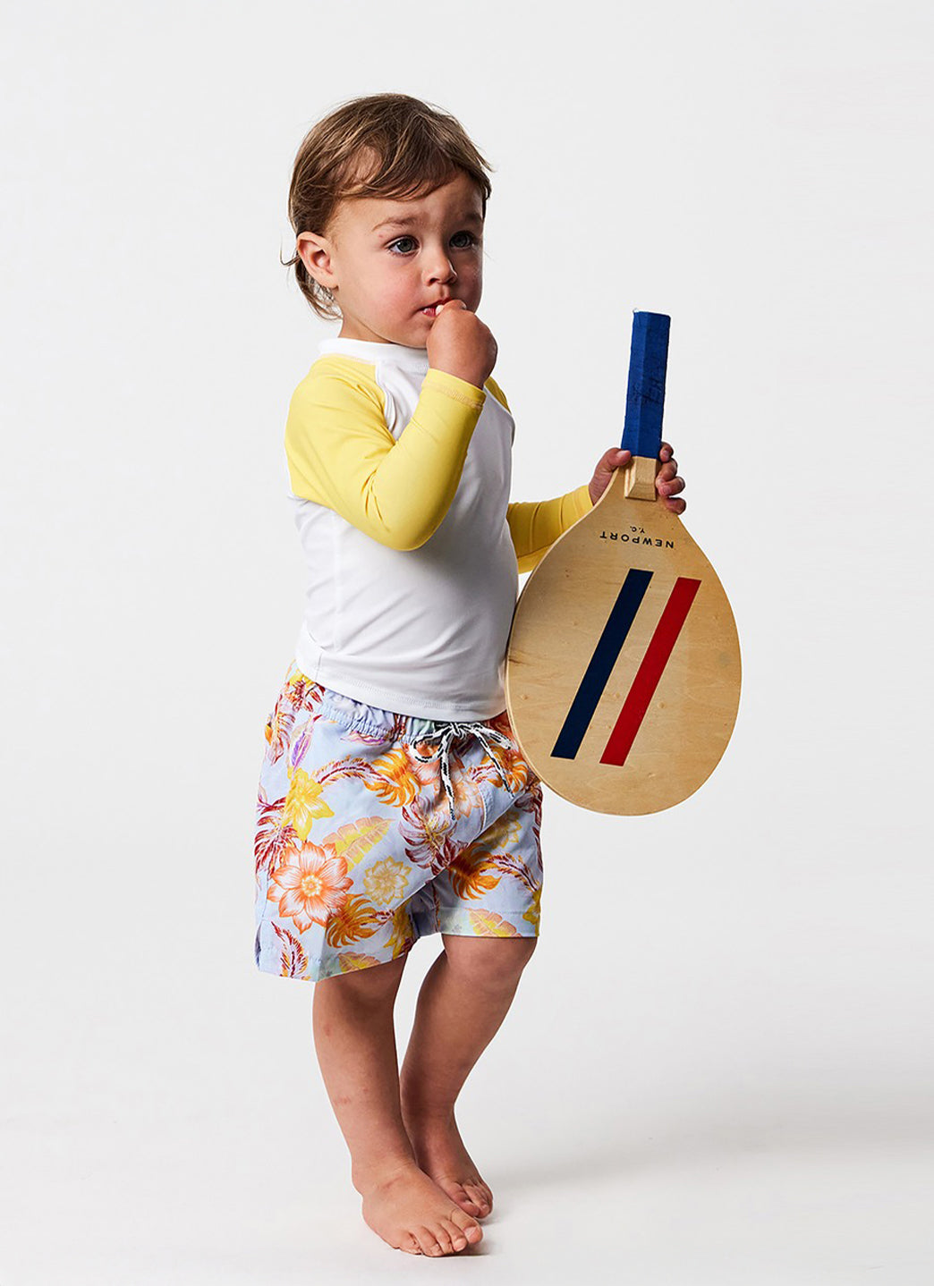 Snapper Rock Boys' Boho Tropical Sustainable Long Sleeve Rashguard Set (Baby)