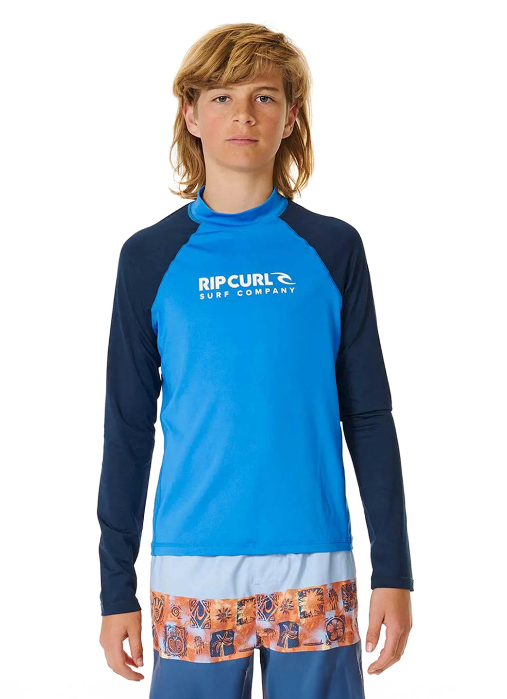 Rip Curl Boys' Shock UPF 50+ Long Sleeve Rashguard (Big Kid)