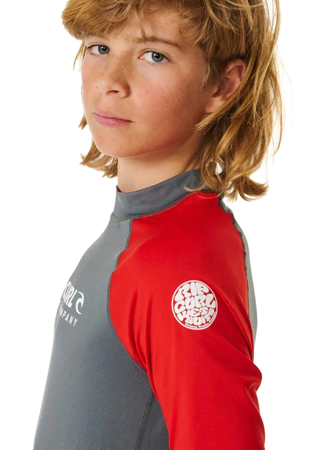 Rip Curl Boys' Shock UPF 50+ Long Sleeve Rashguard (Big Kid)