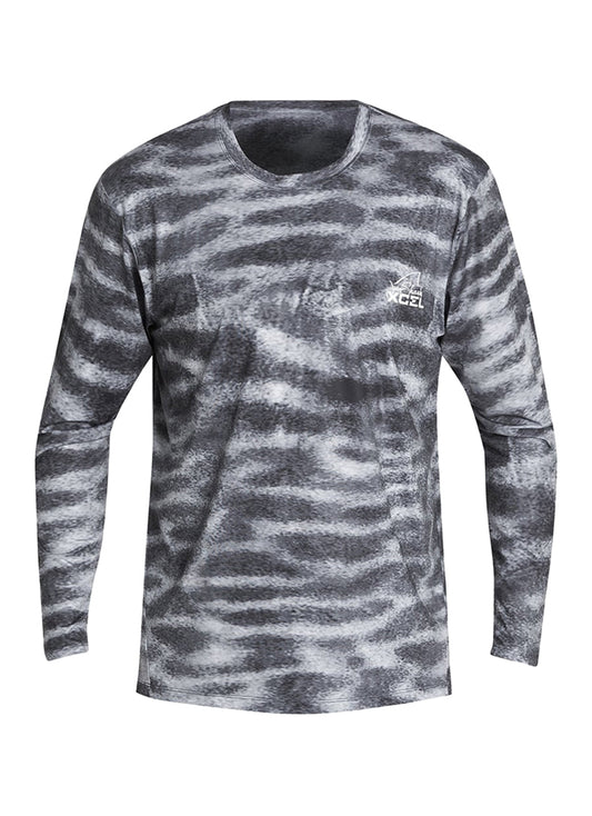 Xcel Men's Juan Shark Water Inspired VentX Relaxed Fit Long Sleeve UV Surf Shirt