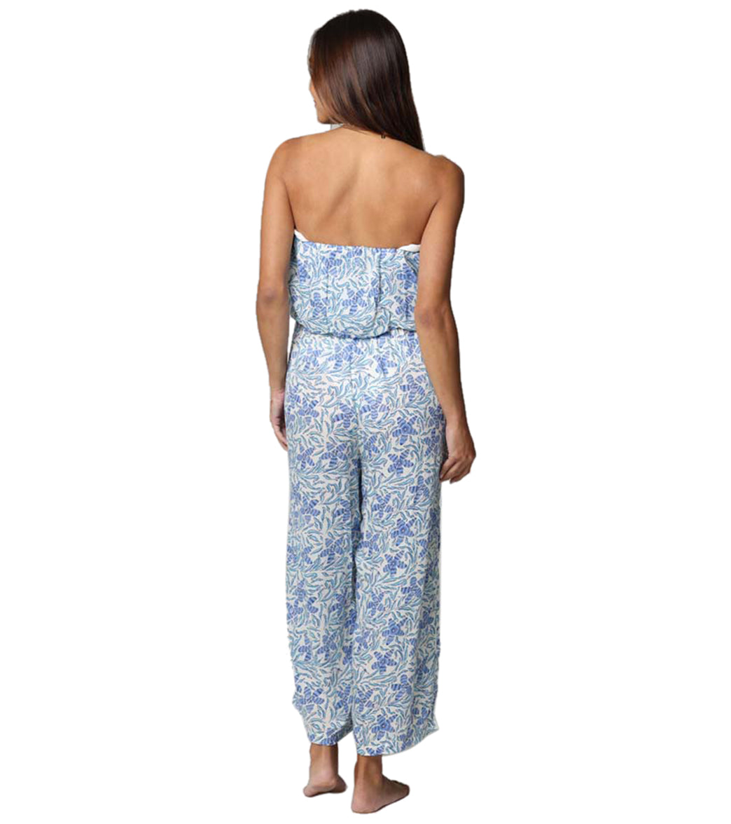 J.Valdi Women's Plumeria Bandeau Jumpsuit