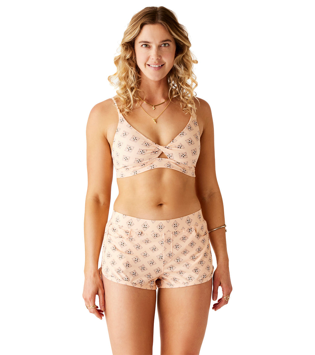 Carve Designs Women's Twist Front Keyhole Elba Bikini Top