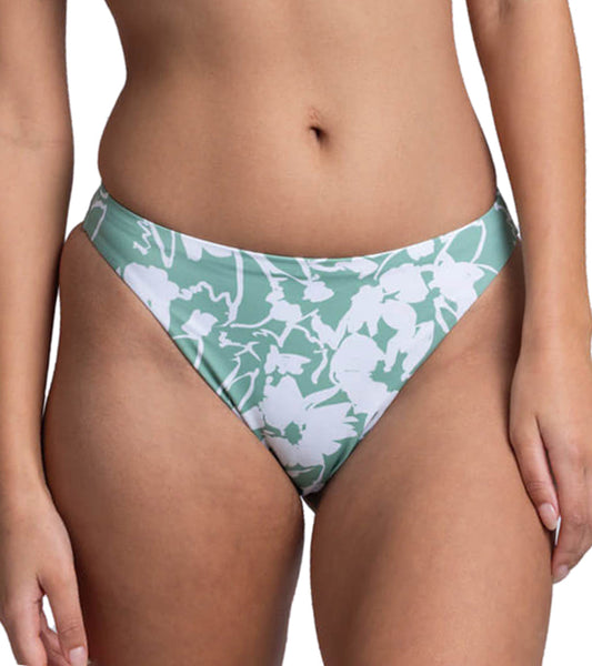 JOLYN Women's Mandy Floriana Cinch Detail French Cut Bikini Bottom