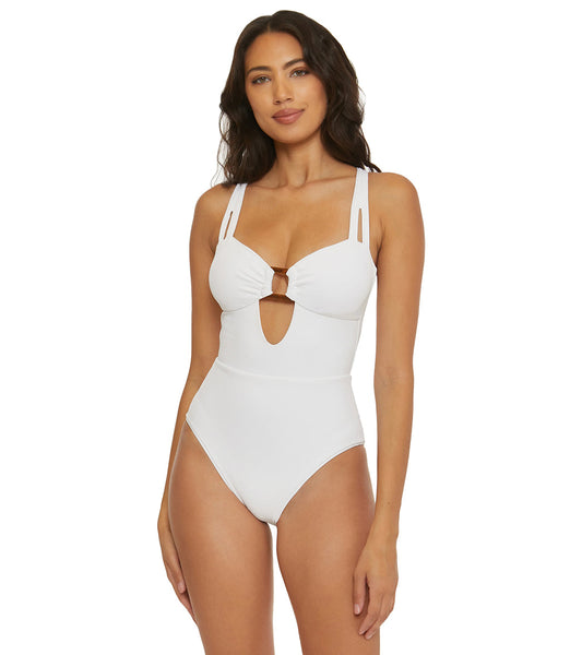 Becca Swim Women's Modern Edge One Piece Swimsuit