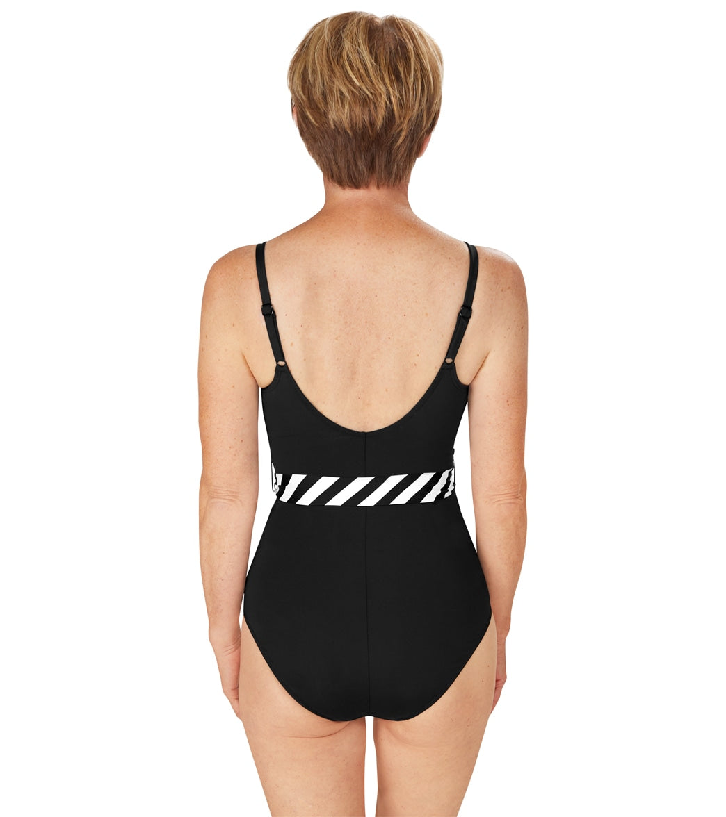 Amoena Women's Infinity Pool Mastectomy One Piece Swimsuit (B/C/D Cup)