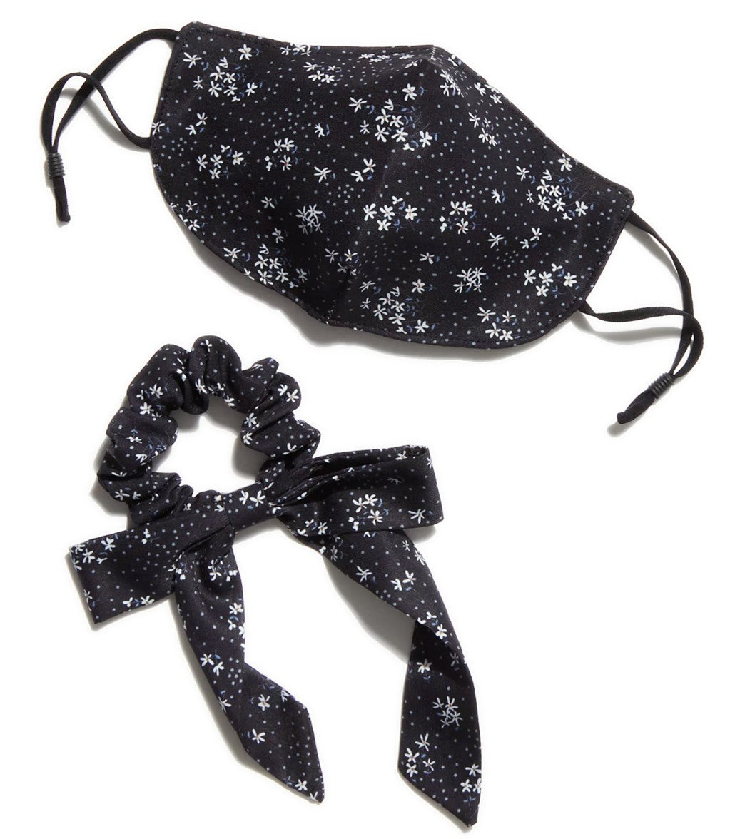 Free People Floral Mask and Scrunchie Set