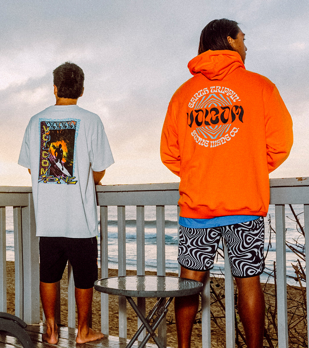 Volcom Men's 19" Lido Print Scallop Mod Board Shorts