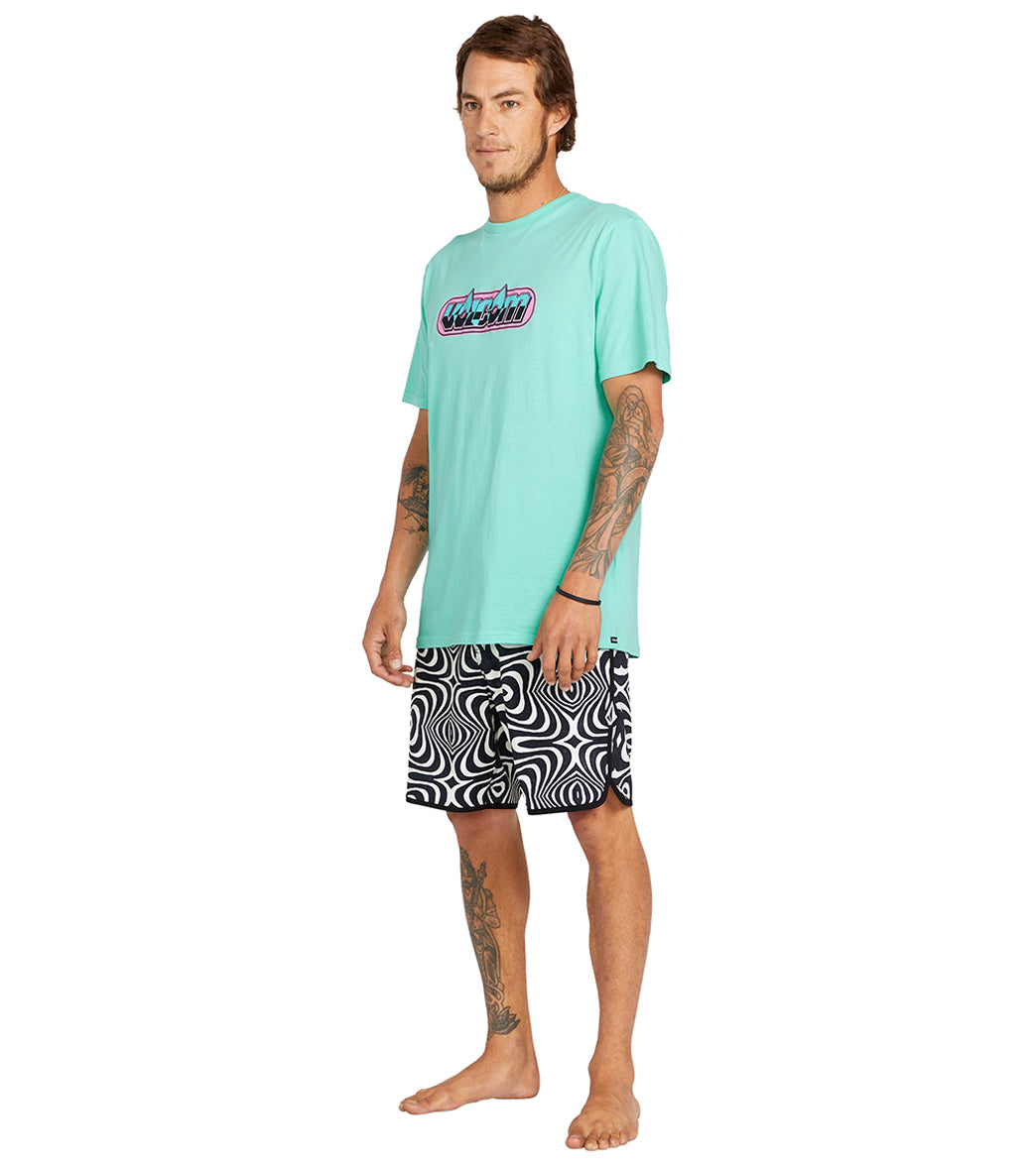 Volcom Men's 19" Lido Print Scallop Mod Board Shorts