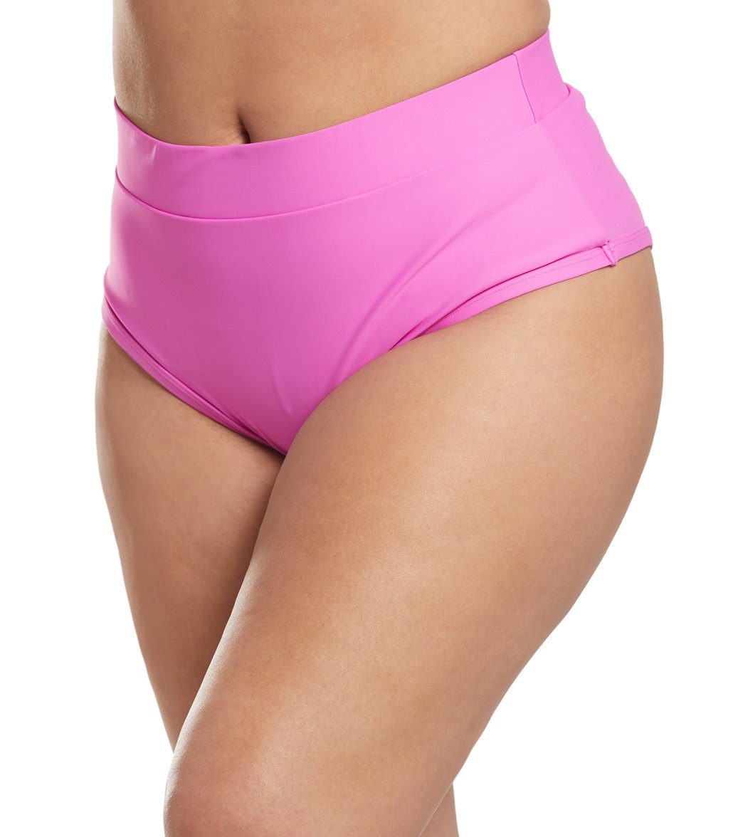Alpine Butterfly Plus Size Magenta Lover Bikini Bottom