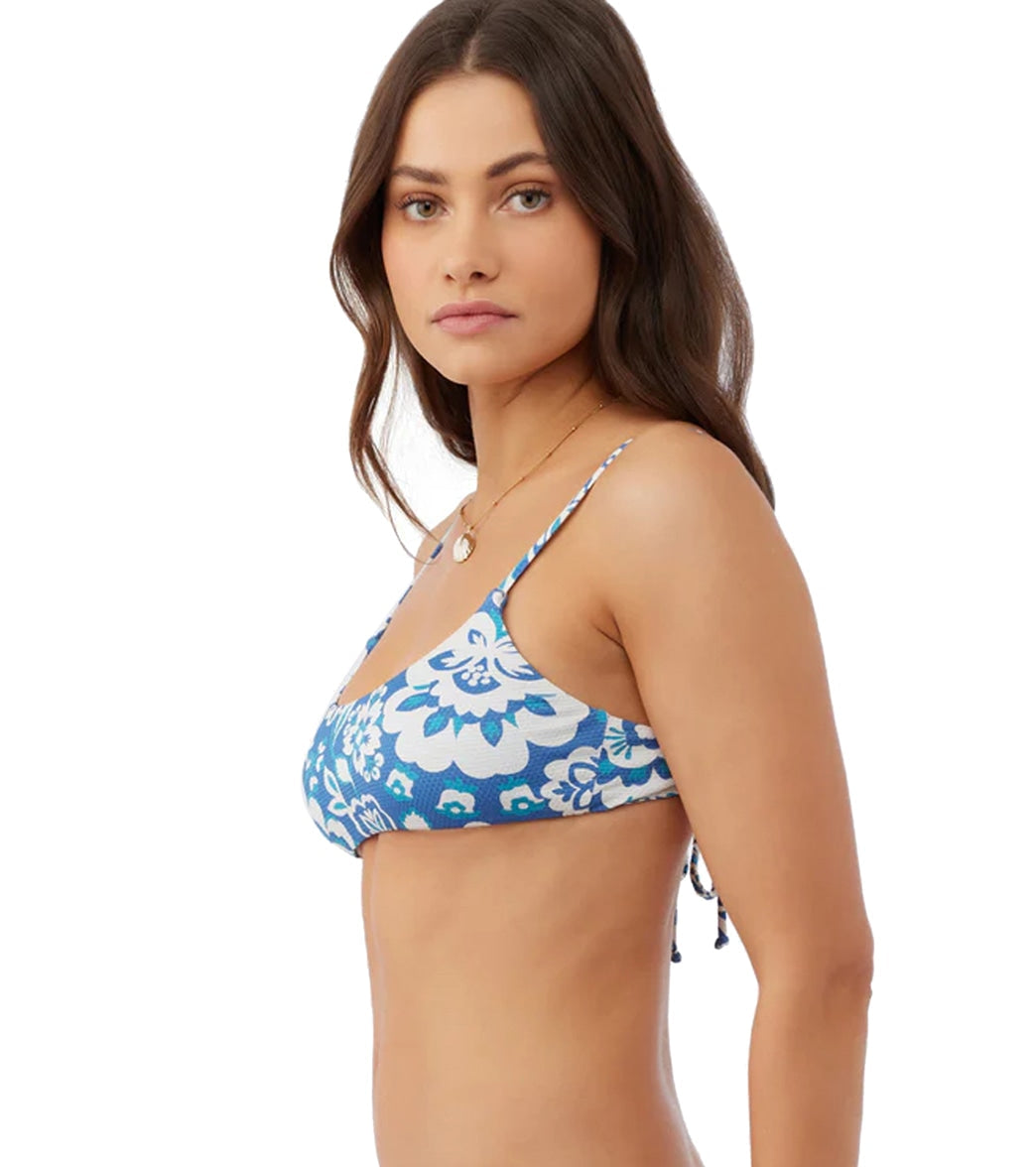 O'Neill Women's Cristina Floral Surfside Bikini Top