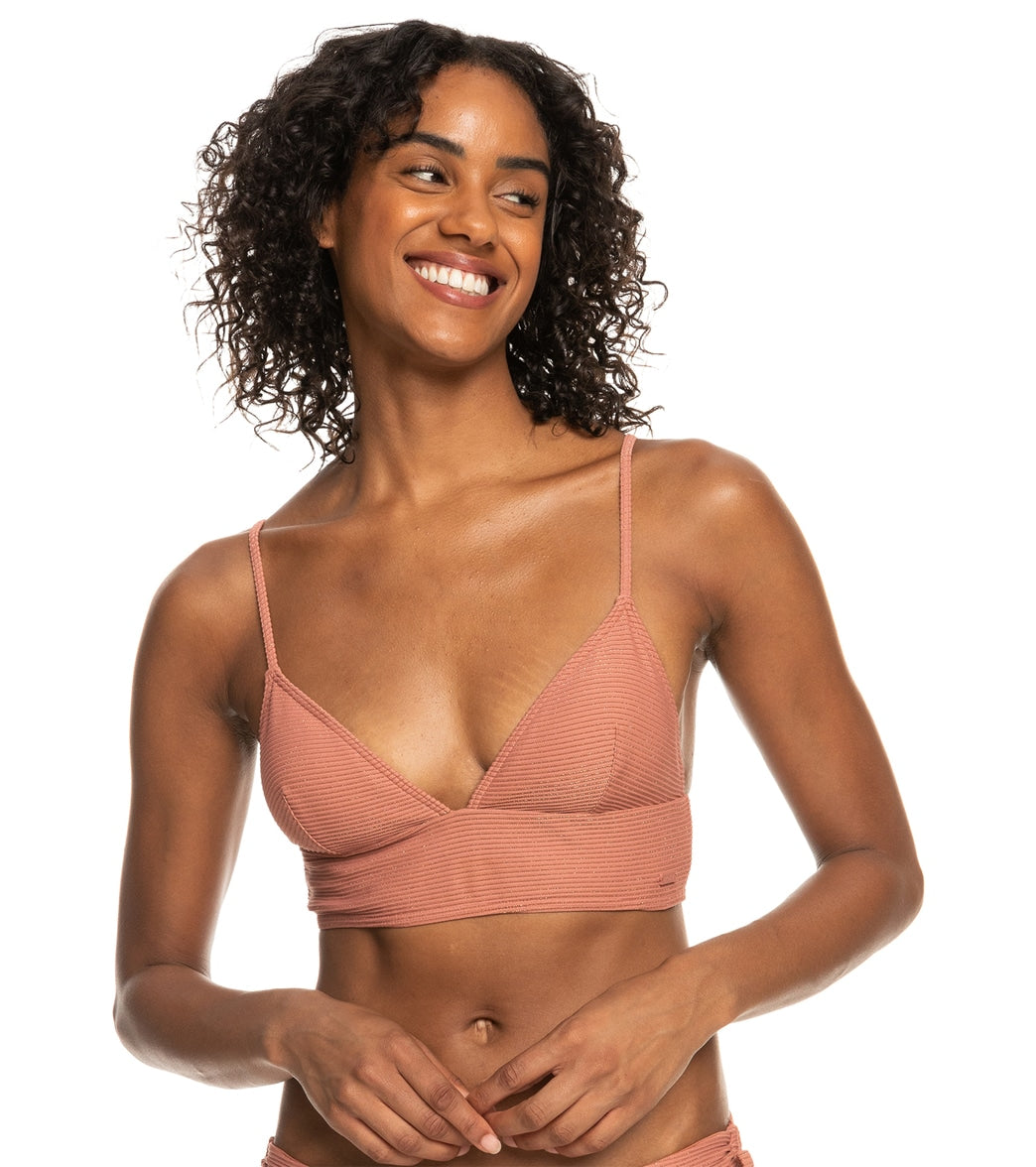 Roxy Women's Coconut Crew Cropped Bikini Top