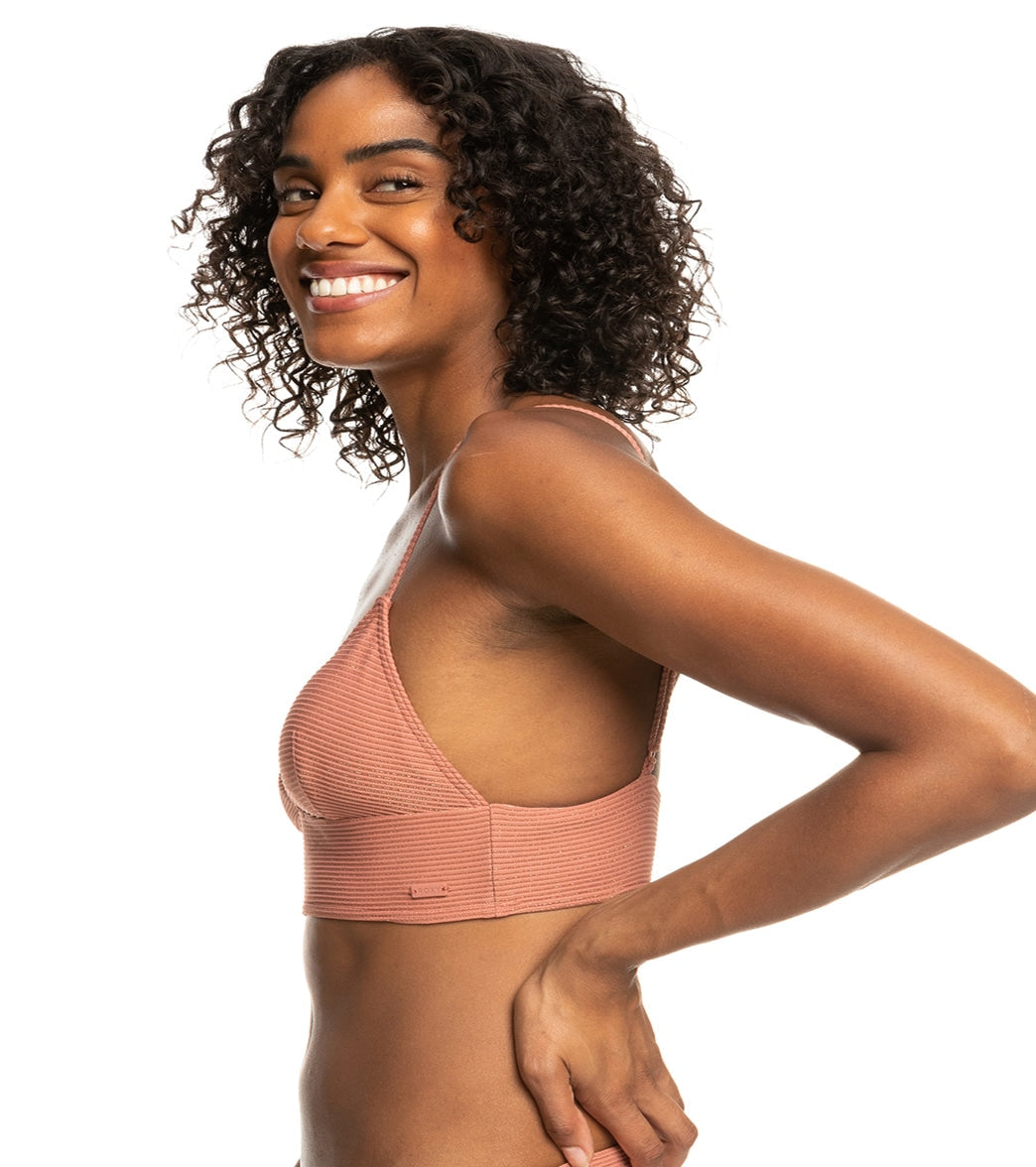 Roxy Women's Coconut Crew Cropped Bikini Top