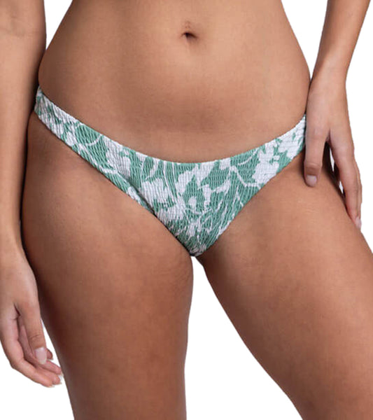 JOLYN Women's Kelia Floriana Smocked French Cut Bikini Bottom