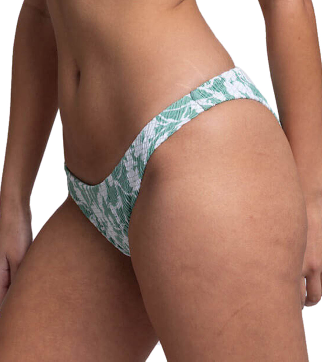 JOLYN Women's Kelia Floriana Smocked French Cut Bikini Bottom