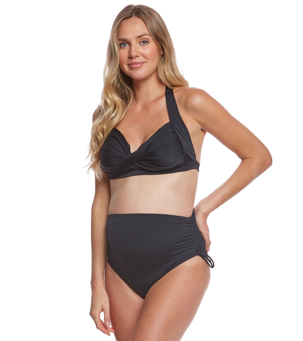 Prego Maternity Swimwear Solid Bombshell Bikini Set