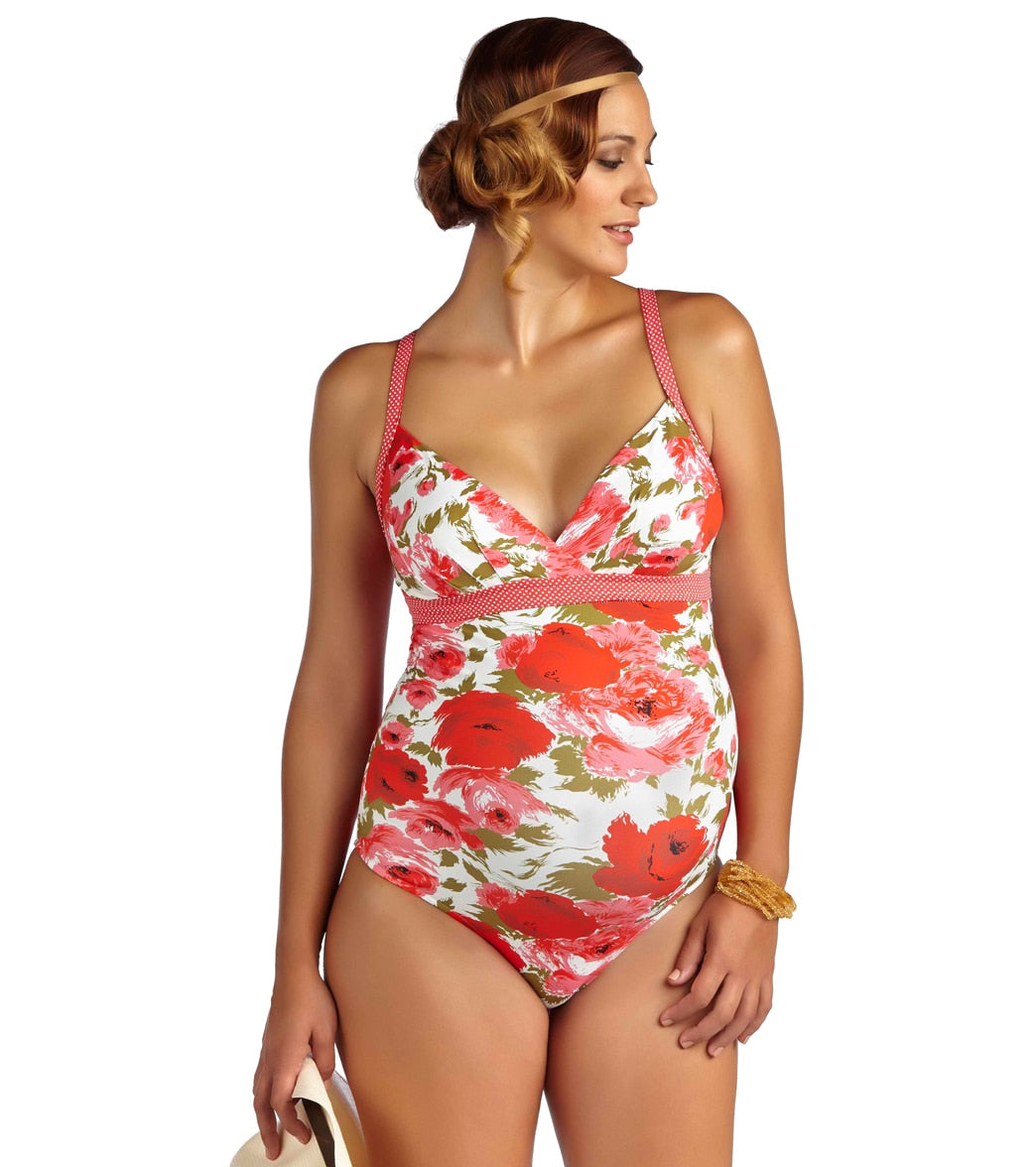 Pez D'or Maternity Chintz Floral One Piece Swimsuit