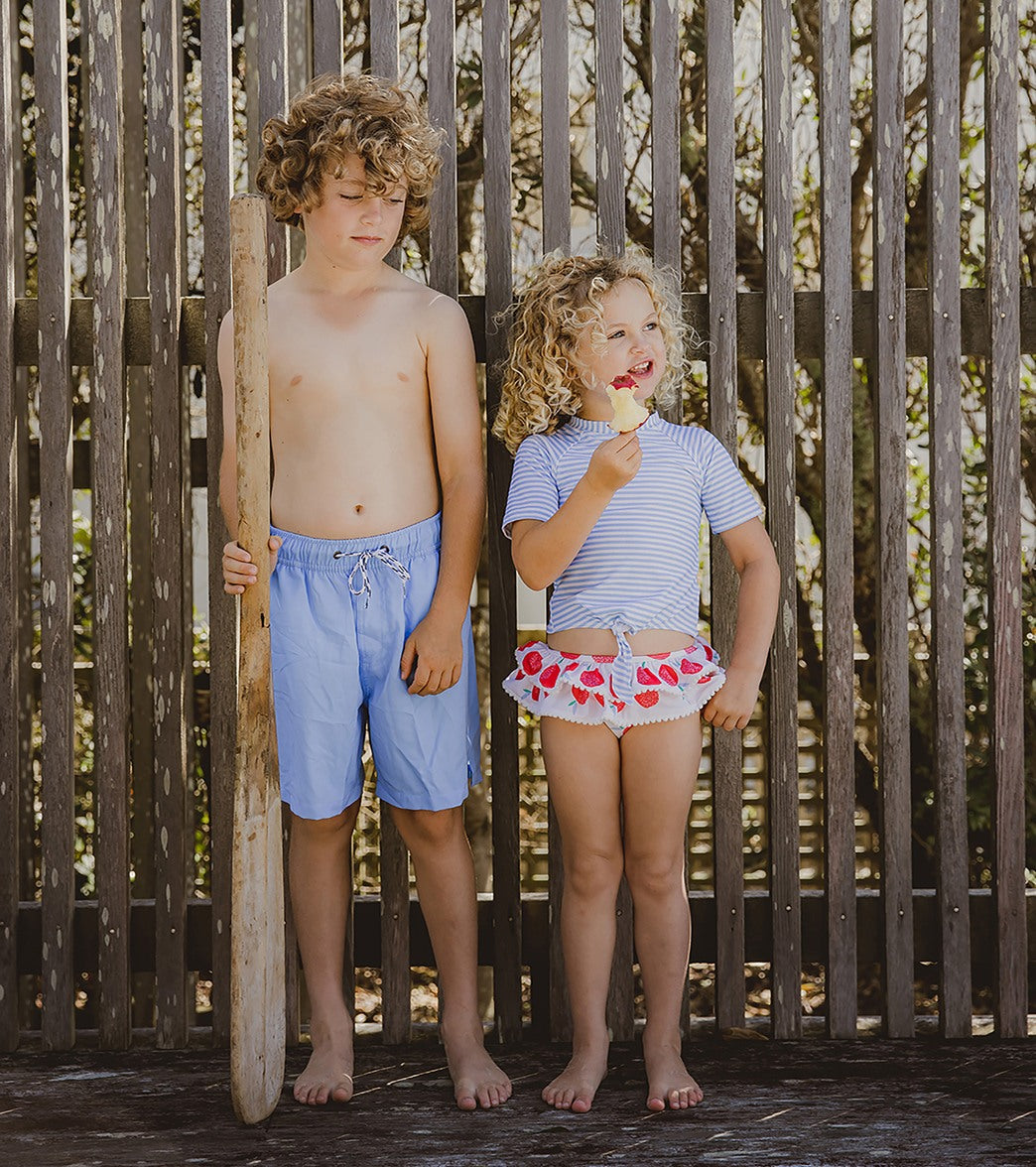 Snapper Rock Girls' Juicy Fruit Short Sleeve Rashguard Set (Baby, Toddler, Little Kid)