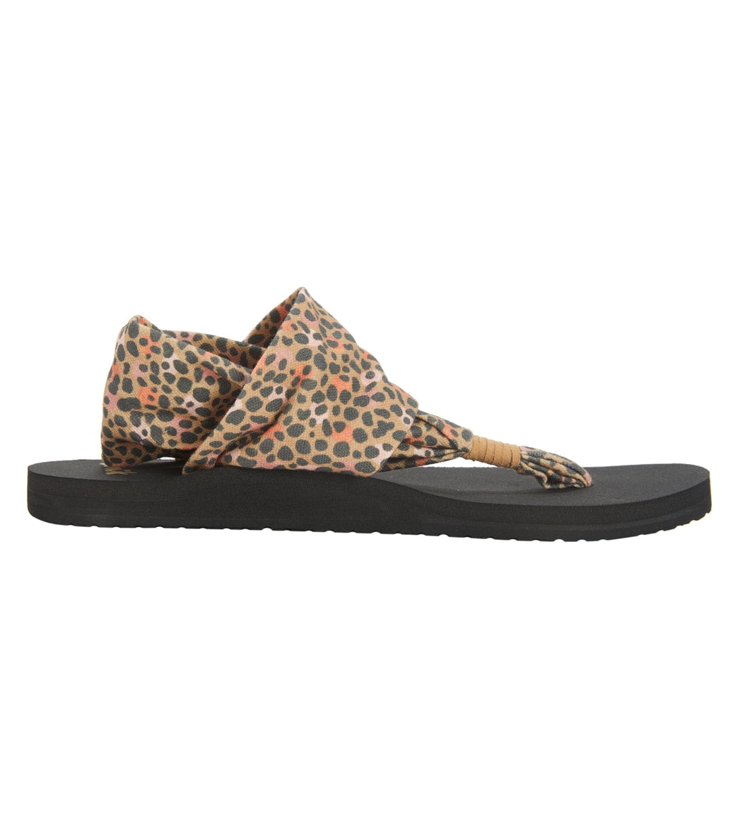 Sanuk Women's Sling St Cheetah Sandal