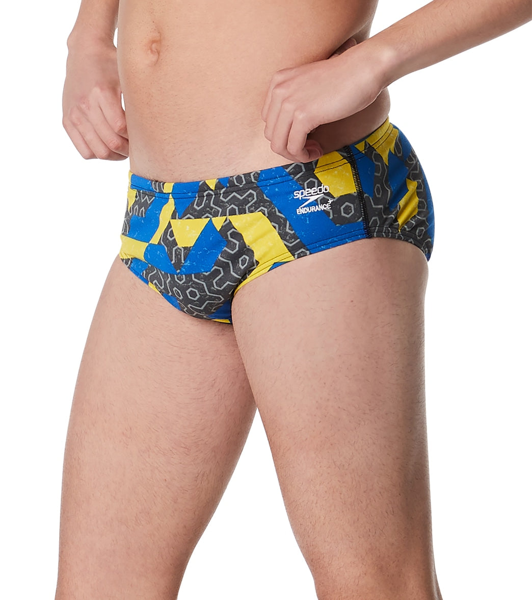 Speedo Men's Ruse Blocks Brief Swimsuit