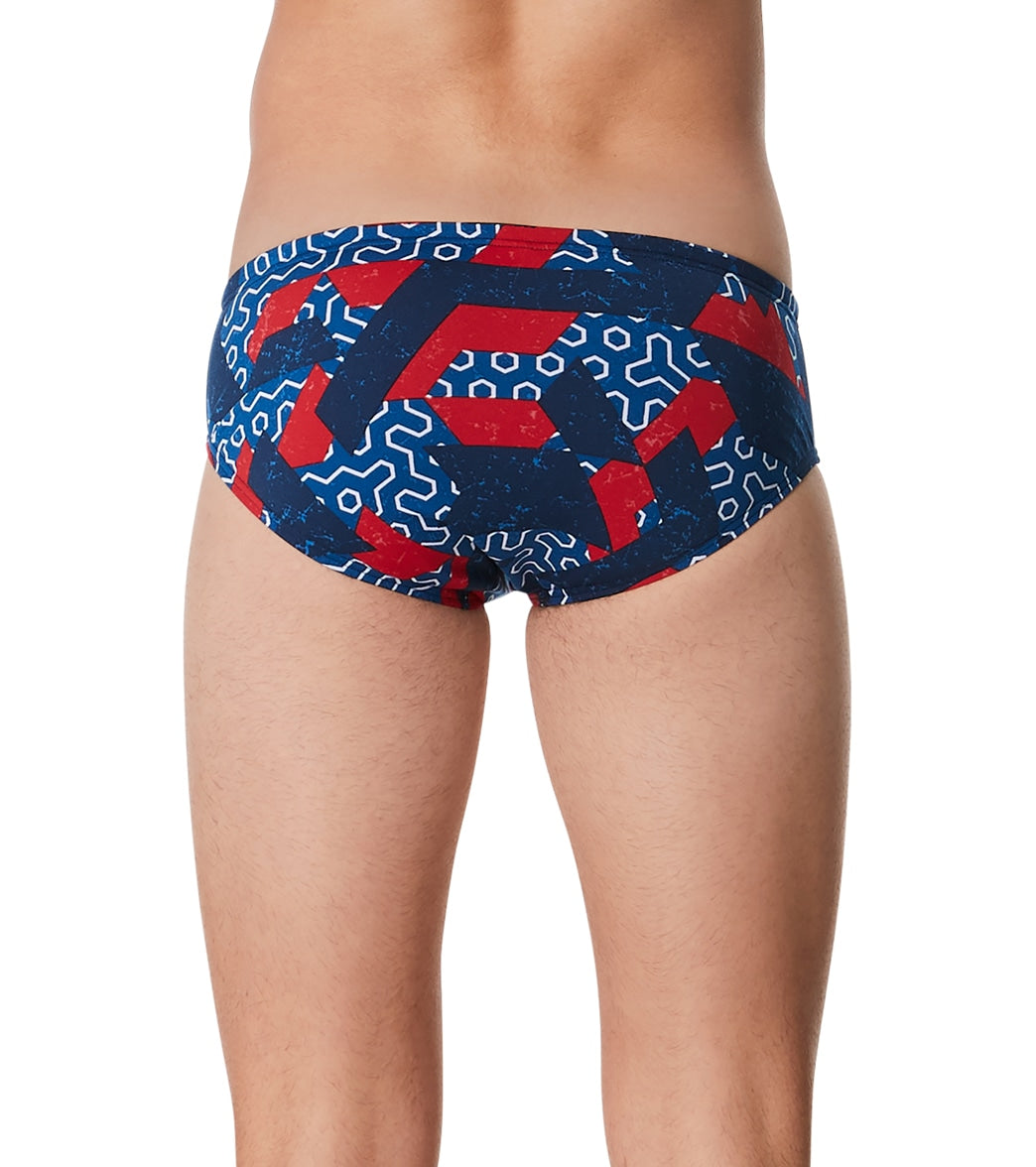 Speedo Men's Ruse Blocks Brief Swimsuit