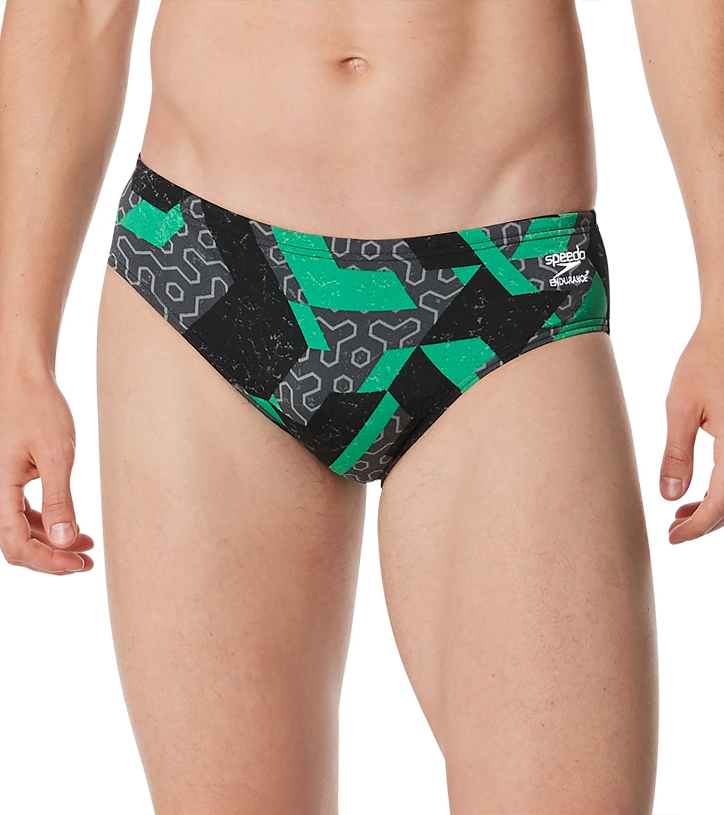 Speedo Men's Ruse Blocks Brief Swimsuit