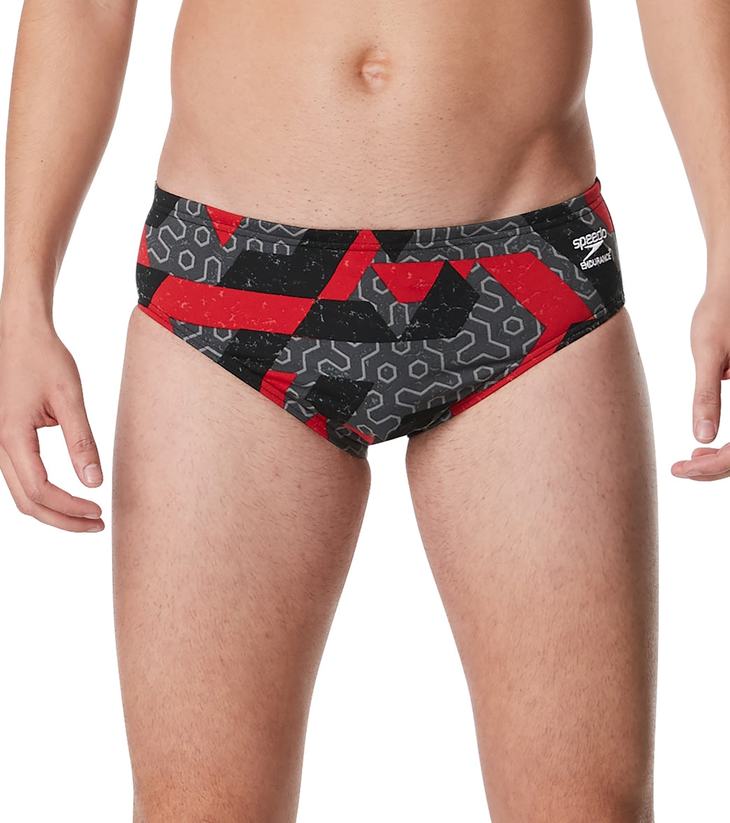 Speedo Men's Ruse Blocks Brief Swimsuit