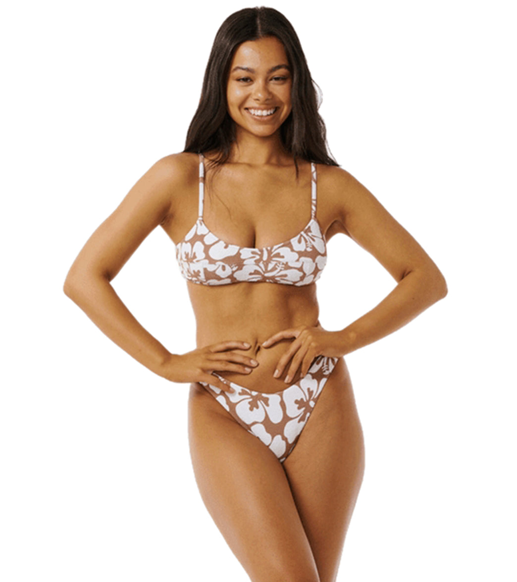 Rip Curl Women's Hibiscus Heat High Cut Cheeky Bikini Bottom