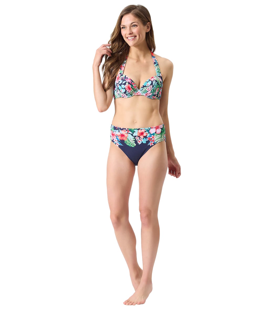 Tommy Bahama Women's Island Cays Flora Underwire Bra Sized Bikini Top