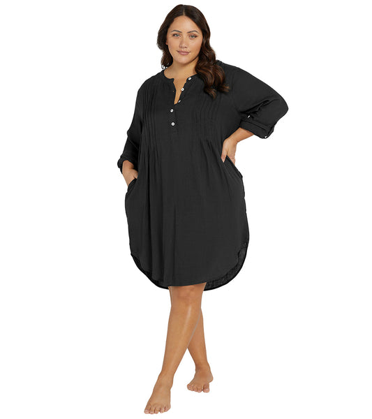 Artesands Woman's Plus Size Resort Wear Cover Up Shirt