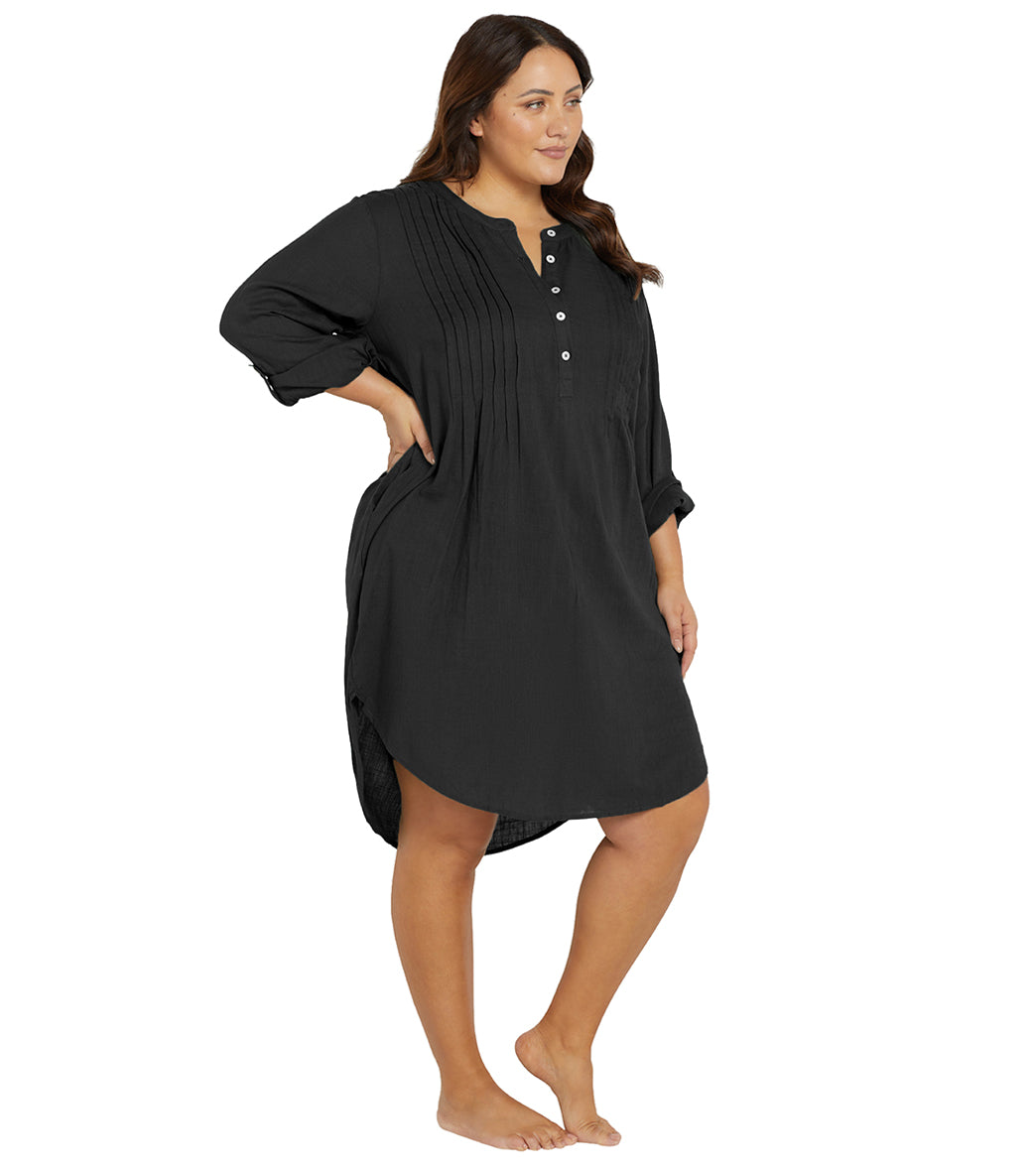 Artesands Woman's Plus Size Resort Wear Cover Up Shirt