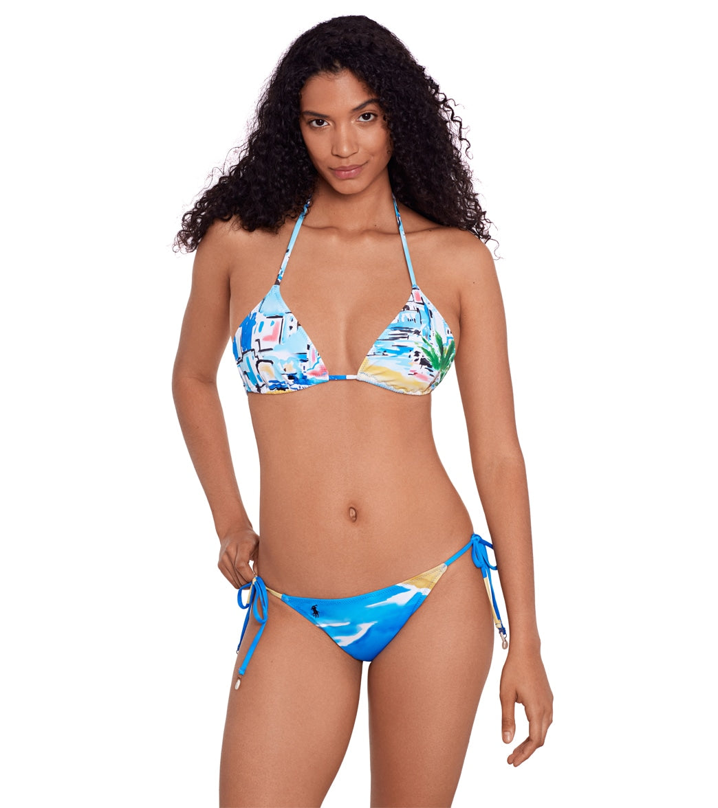 Polo Ralph Lauren Women's Riviera Scenic Ricky Slider Triangle Bikini Top