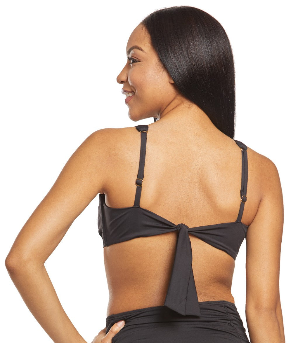 Tommy Bahama Pearl Solids Underwire Twist Front Bikini Top