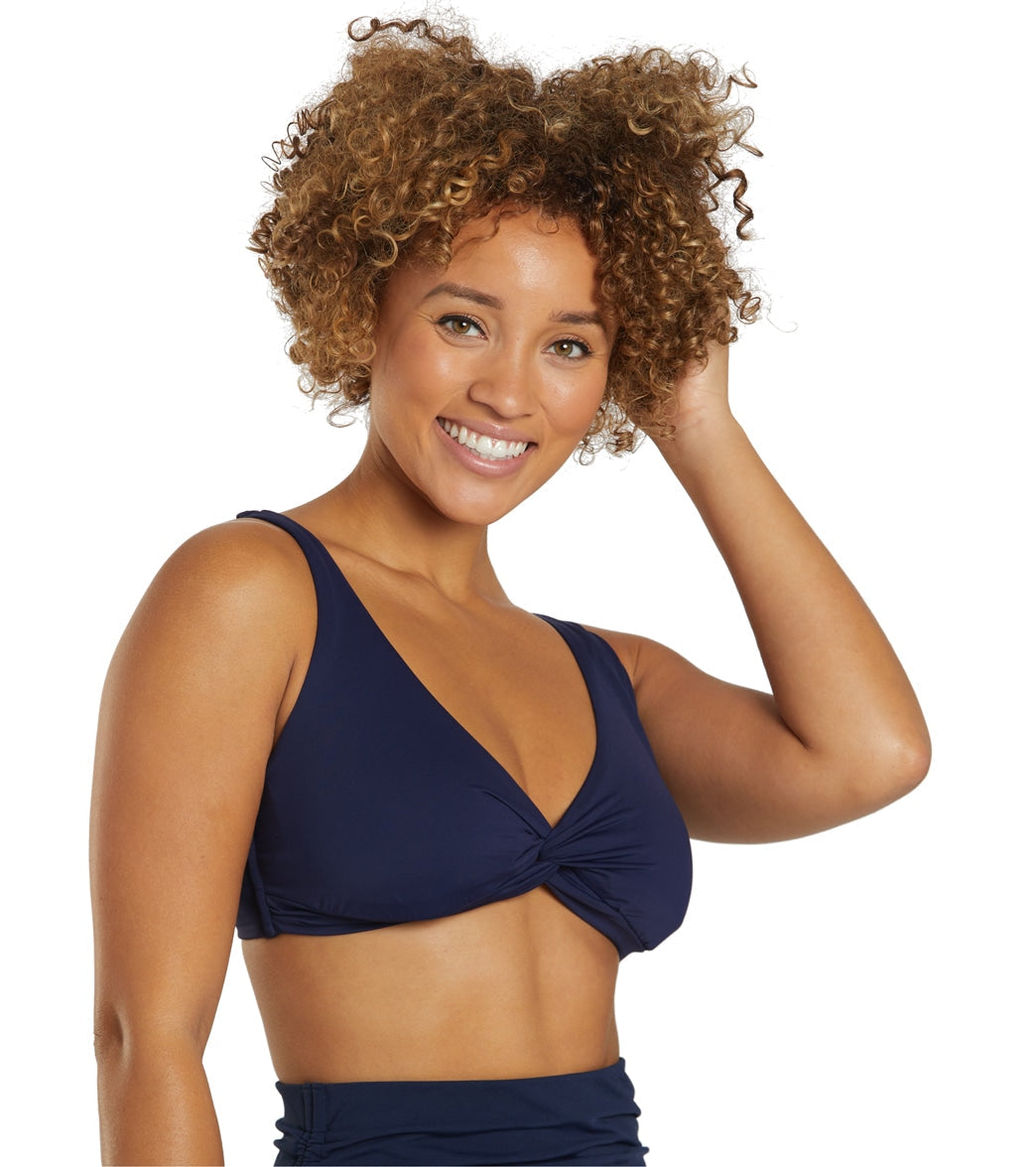 Tommy Bahama Pearl Solids Underwire Twist Front Bikini Top