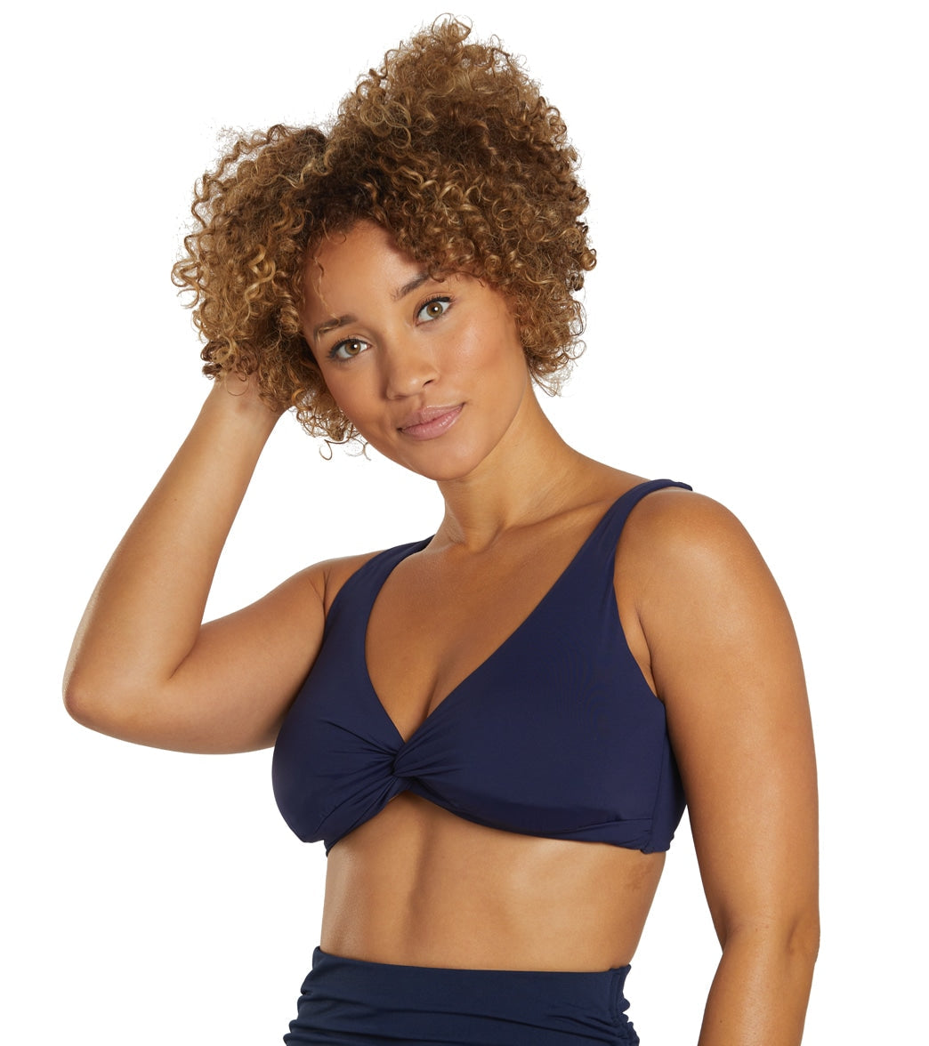 Tommy Bahama Pearl Solids Underwire Twist Front Bikini Top