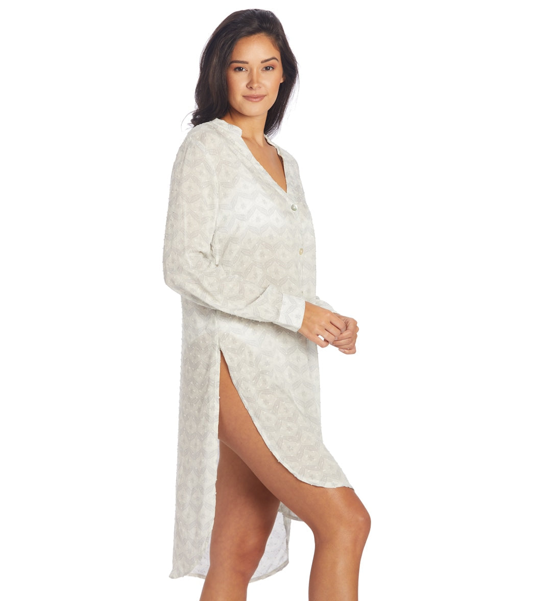 J.Valdi Women's Barcelona Tie Front Midi Shirt