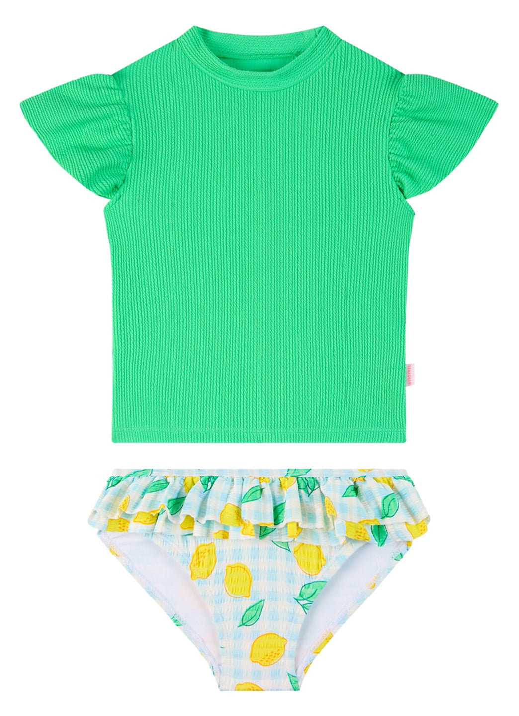 Seafolly Girls' Lisbon Two Piece Rash Guard Set (Baby, Toddler, Little Kid)
