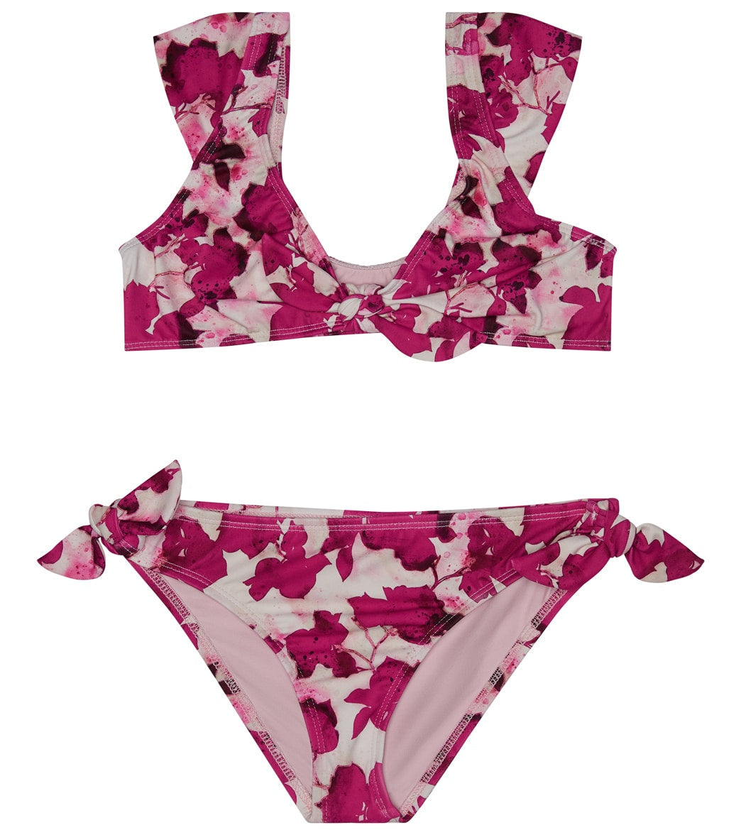 Splendid Girls' Bougainvillea Knot Two Piece Bikini Set (Big Kid)