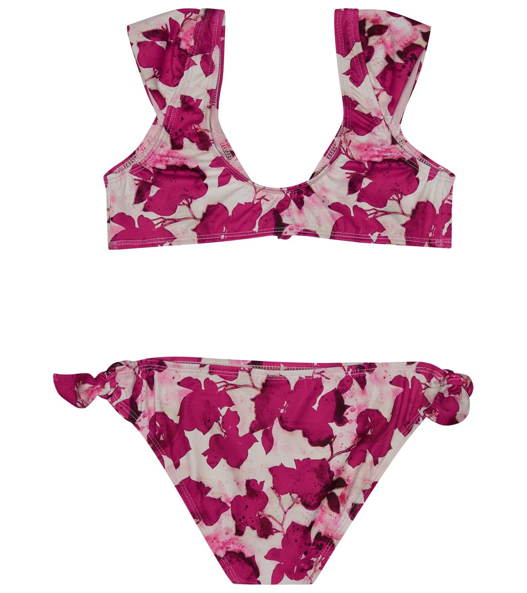 Splendid Girls' Bougainvillea Knot Two Piece Bikini Set (Big Kid)