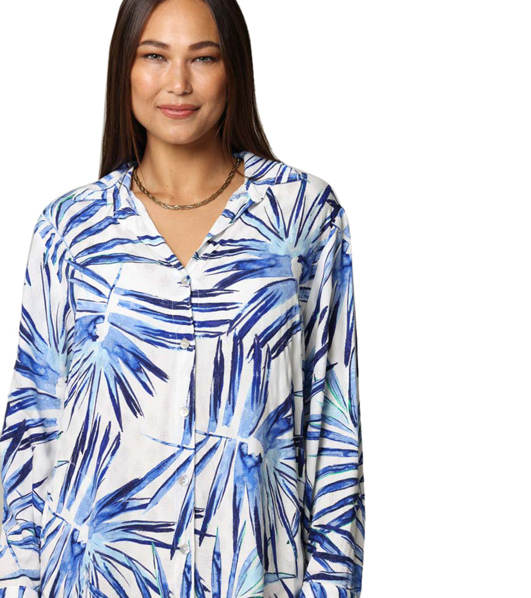 J.Valdi Women's Palmilla Big Shirt Cover Up