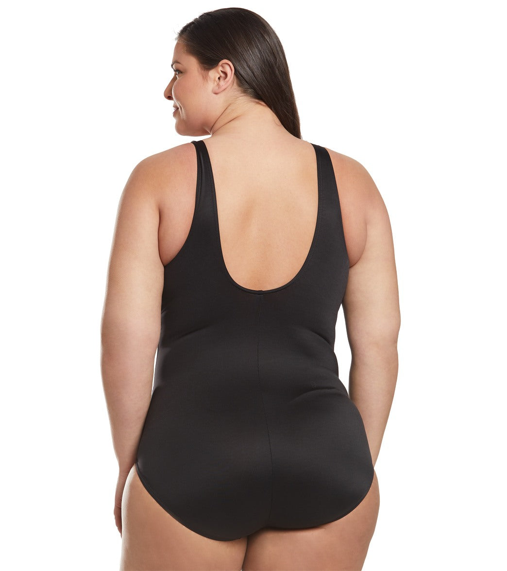 Miraclesuit Plus Size Illusionist Palma One Piece Swimsuit